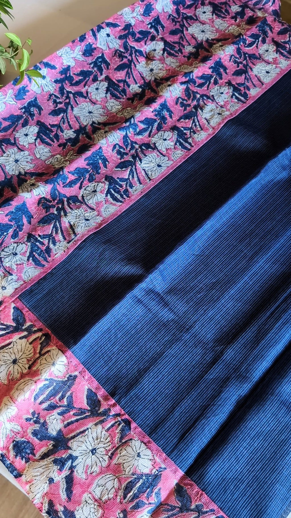 Munga kota floral saree