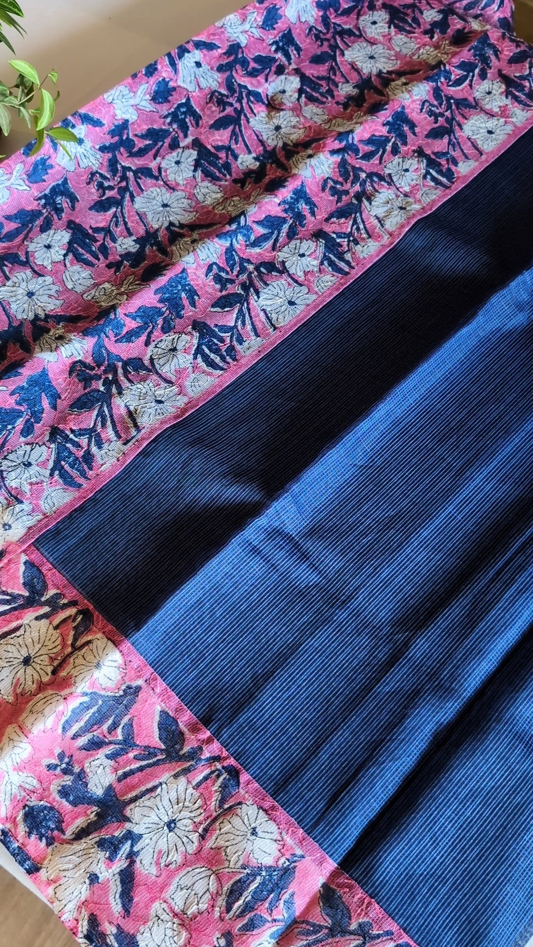 Munga kota floral saree