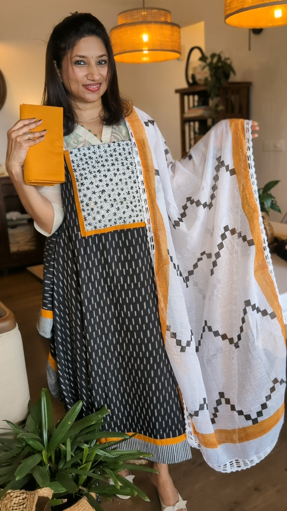 Ikkat cotton kota set
