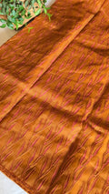 Organza thread work saree