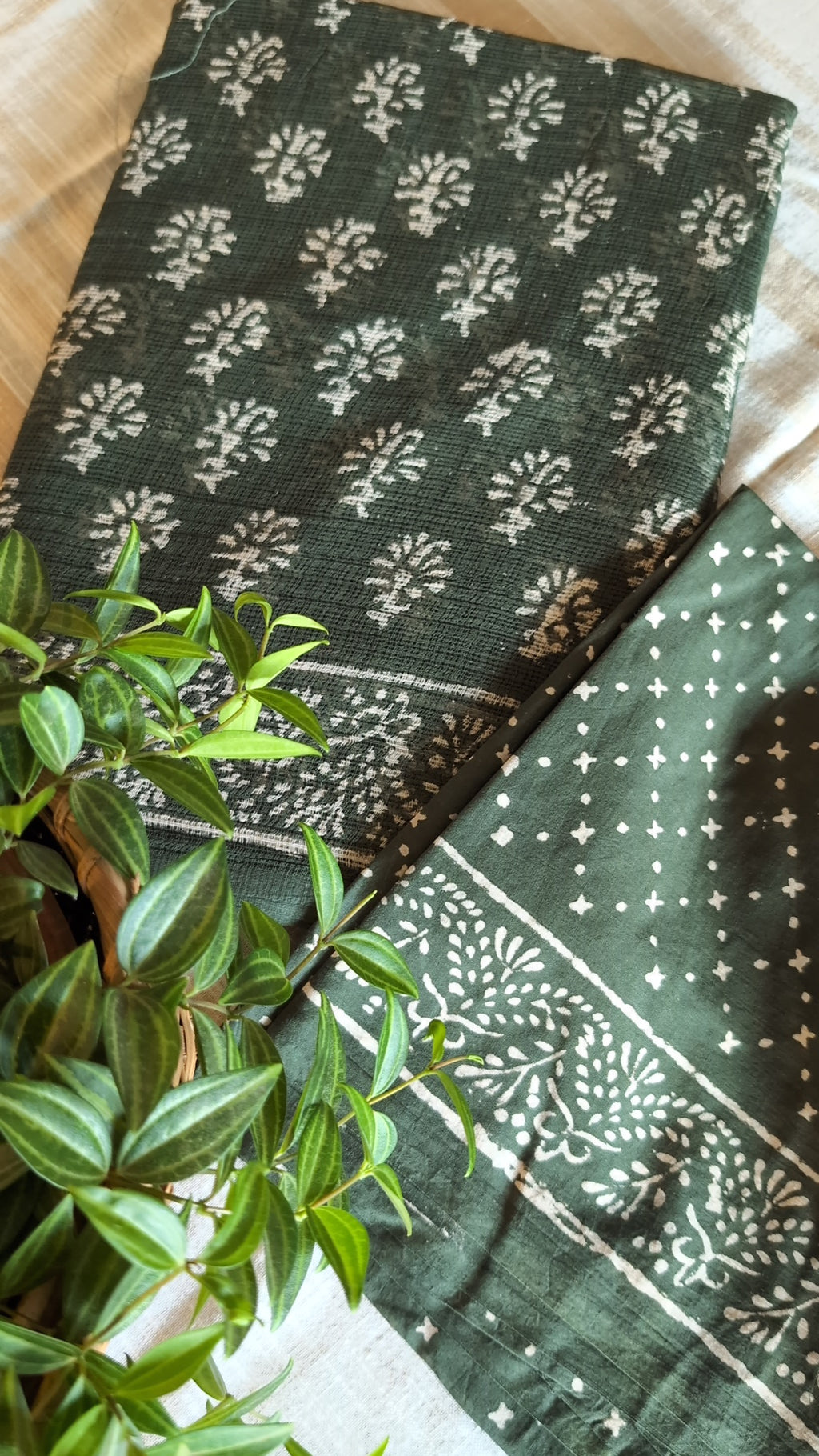 Printed Kota Doria saree