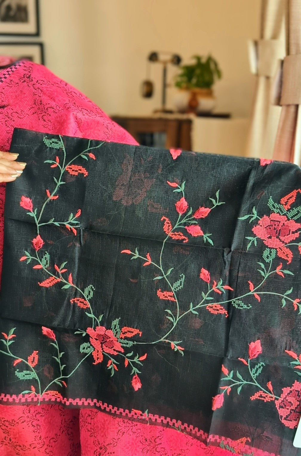 Munga kota printed saree