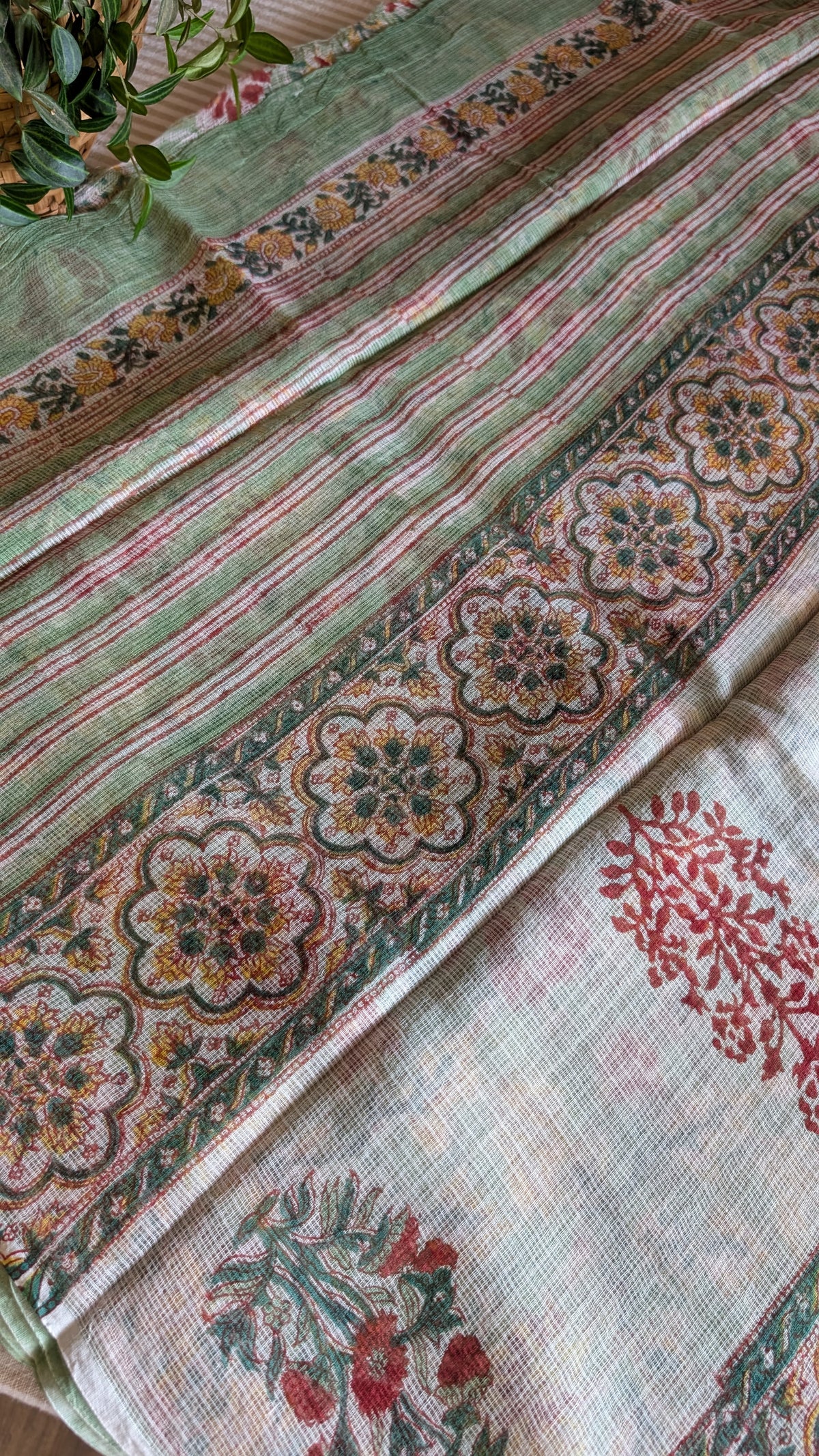 Kota doria printed saree