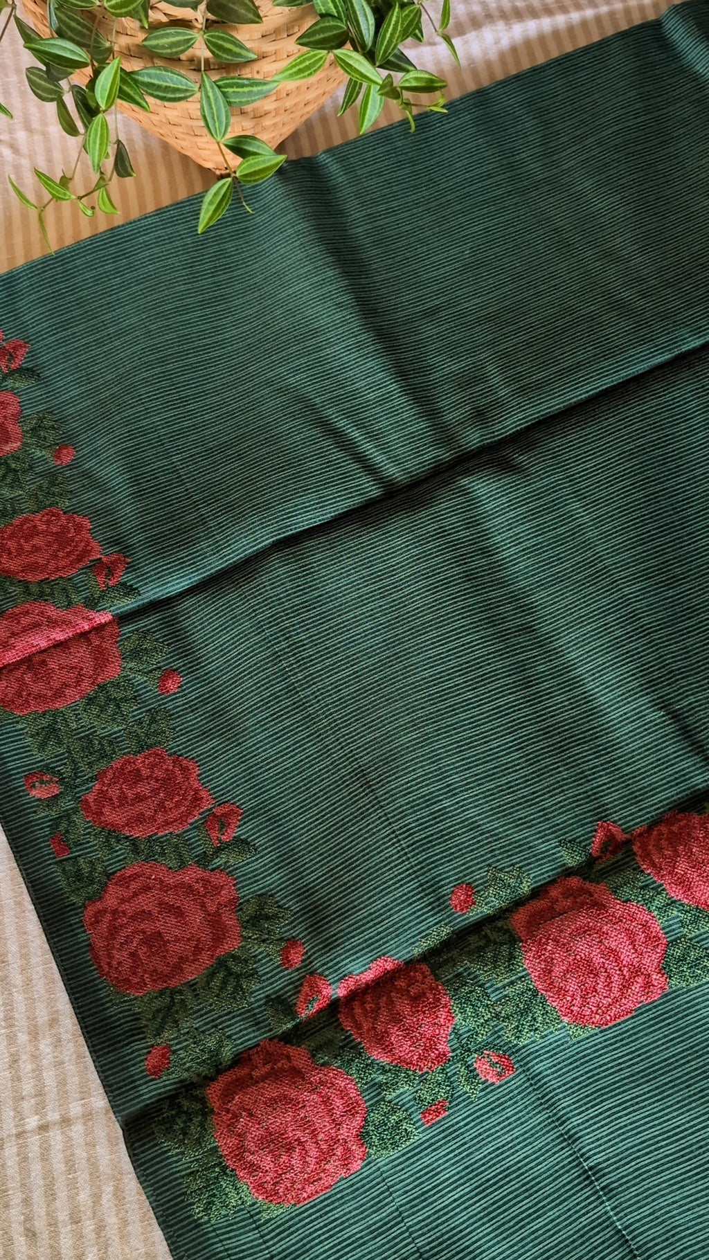 Cross stitch Munga kota saree
