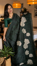 Pure Organza tissue Applique saree