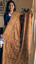 Modal silk pomegranate peel printed saree