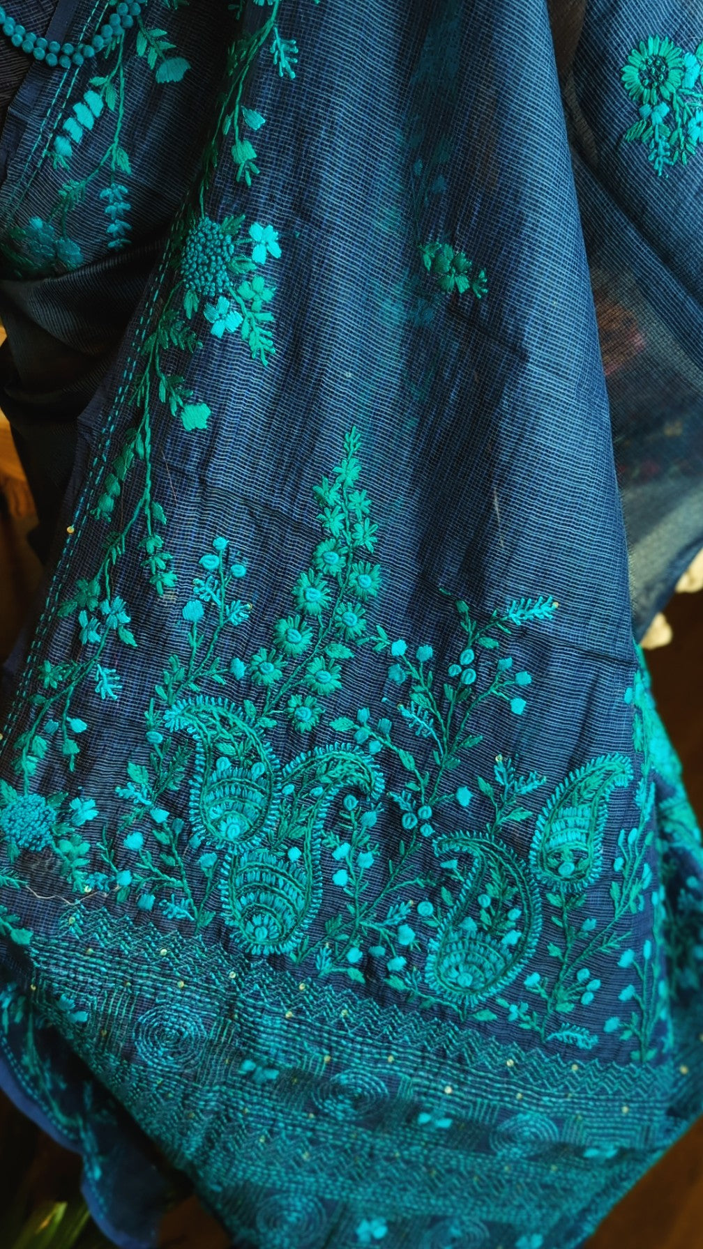 Handwork munga kota saree