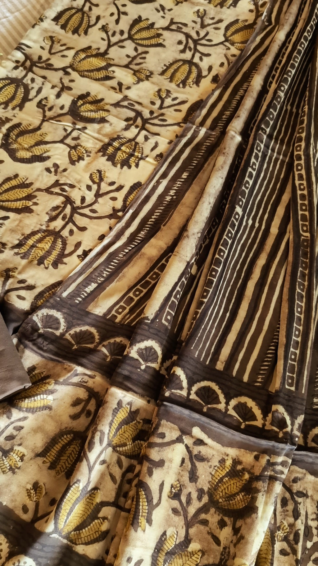 Modal silk vanaspati ajrakh set