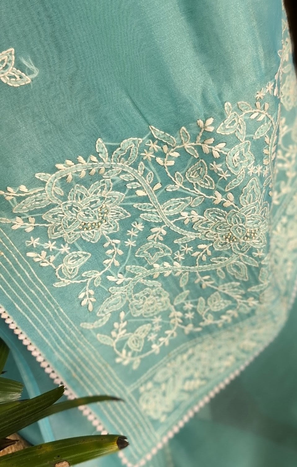 Tissue Chanderi handwork saree